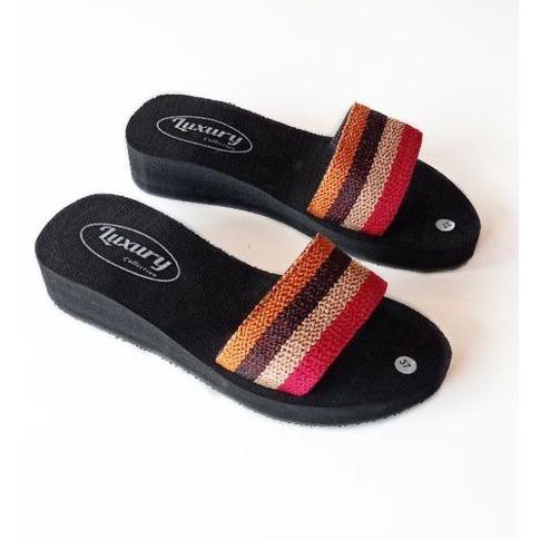 Bgl31au22ᴸ • SANDAL WANITA SLOP / SANDAL TURKI WANITA  / SANDAL TURKI SLOP - SANDAL TURKI RAJUT - SA