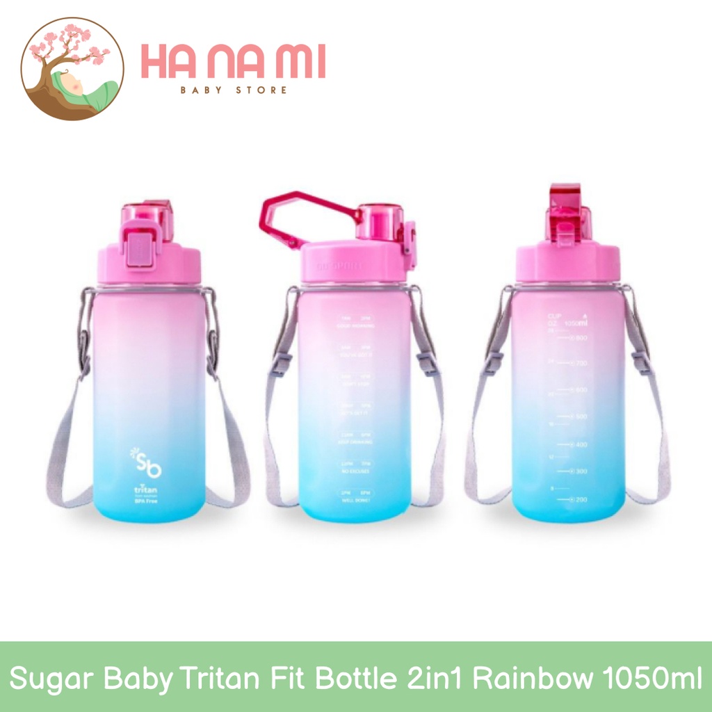 Sugar Baby Tritan Fit Bottle 2in1 Rainbow 1050ml