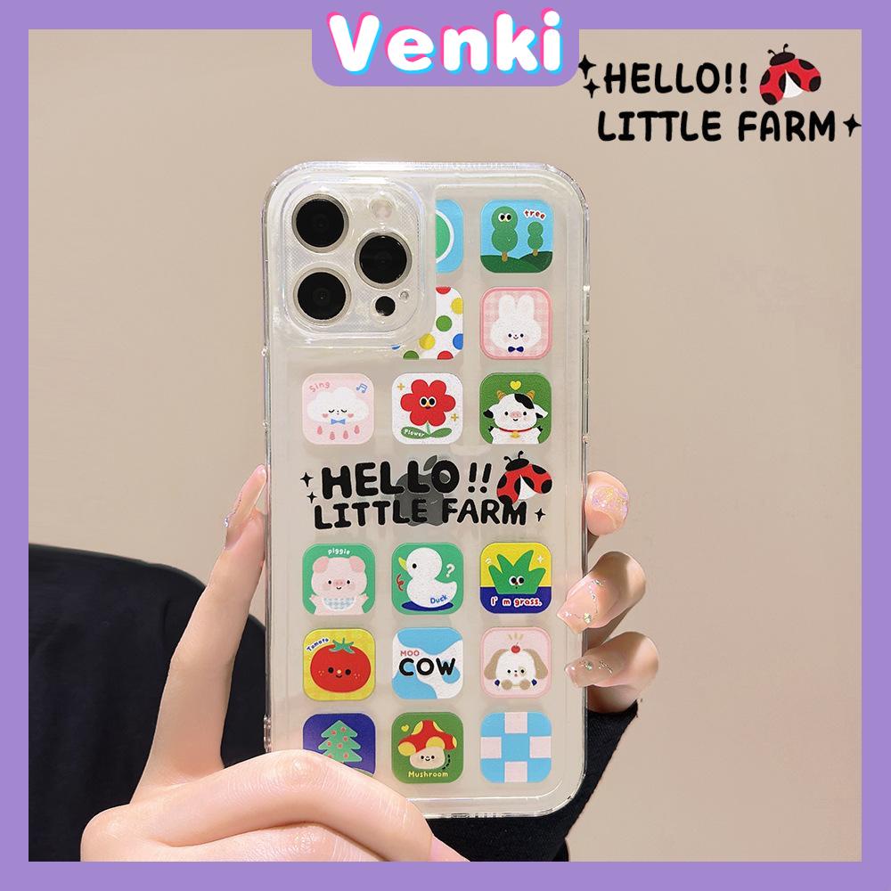 iPhone Case Silicone Soft Case TPU Clear Case Square Edge Camera Full Coverage Protection Shockproof Cartoon Cute For iPhone 13 Pro Max iPhone 12 Pro Max iPhone 11 iPhone 7 Plus