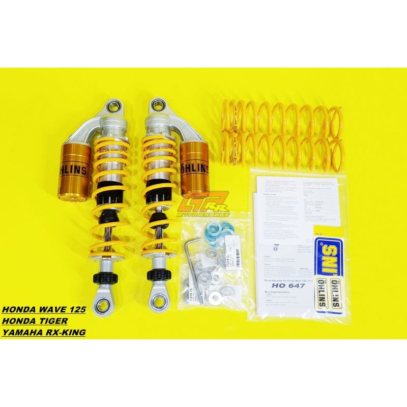 Shockbreaker Shock Ohlins Honda Wave 125 Tiger Supra Karisma Blade W175 RX King