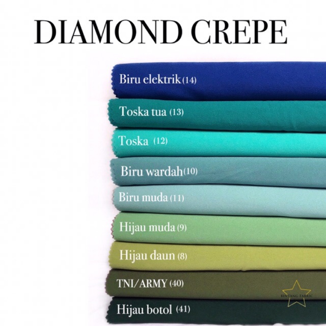 Bahan Kain Diamond Crepe Georgette 1 Meter Shopee Indonesia