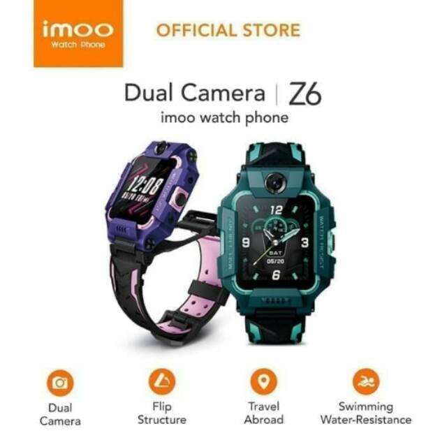 Imoo Watch Phone Z6 Dual Camera Resmi Original BNIB - Hijau