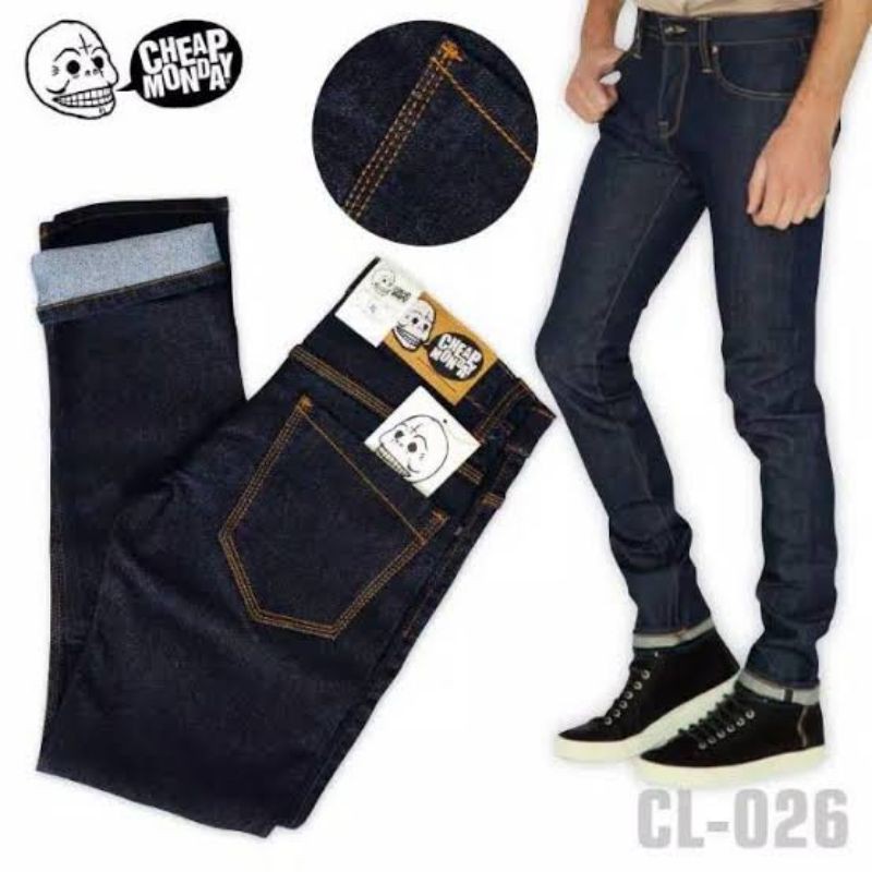 [COD] Celana Jeans Pria Skinny Slim Fit Panjang Melar