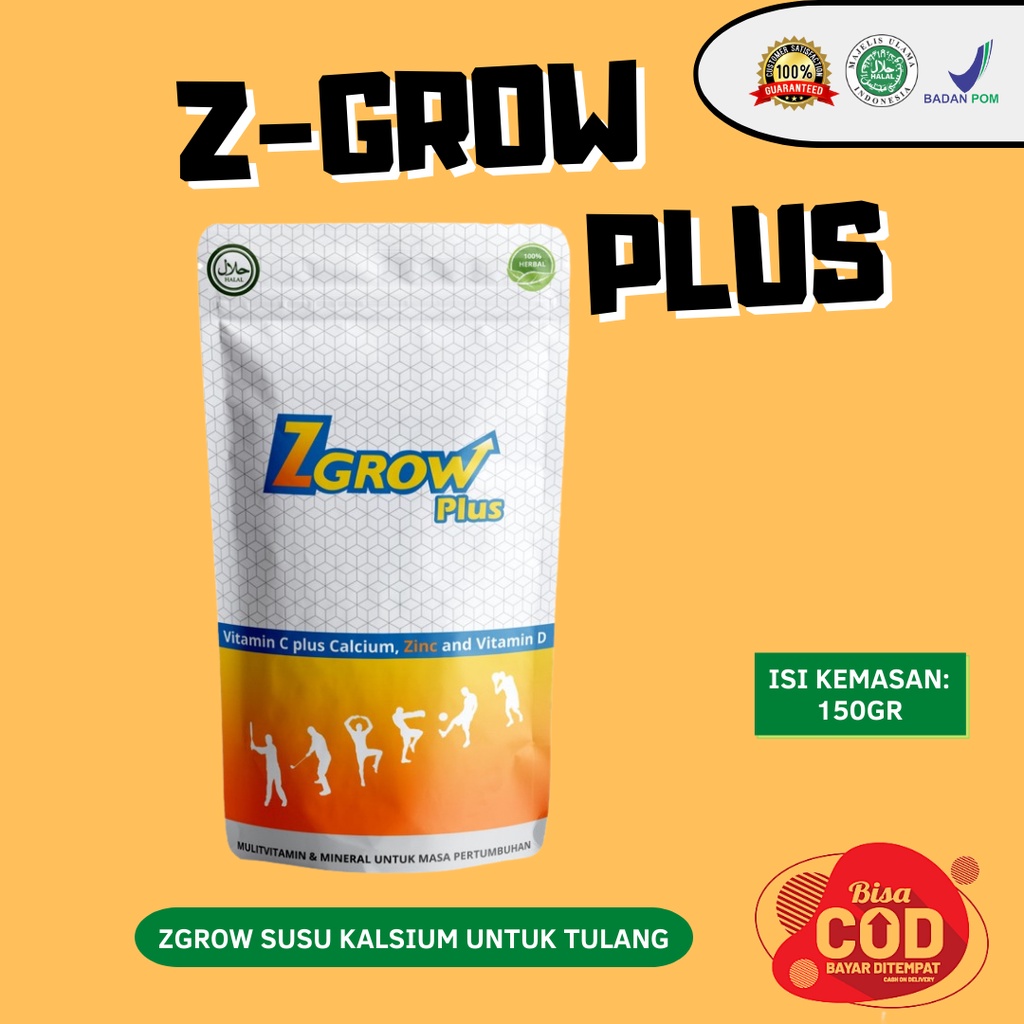 

ZGROW PLUS SUSU - PENINGGI BADAN OROGINAL | KAPSUL DAN SUSU | PENAMBAH TINGGI BADAN TERBAIK | ZINC DAN KALSIUM | SOLUSI TINGGI | GROW UP | SUDAH TERBUKTI HASILNYA