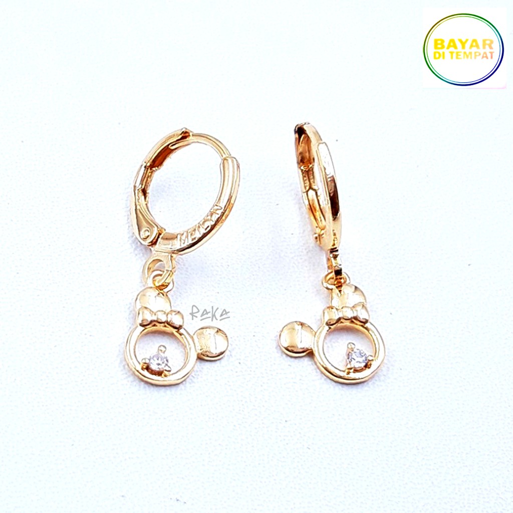 RAKA Acc Anting Clip Klip MINNIE MOUSE Pita Kecil 