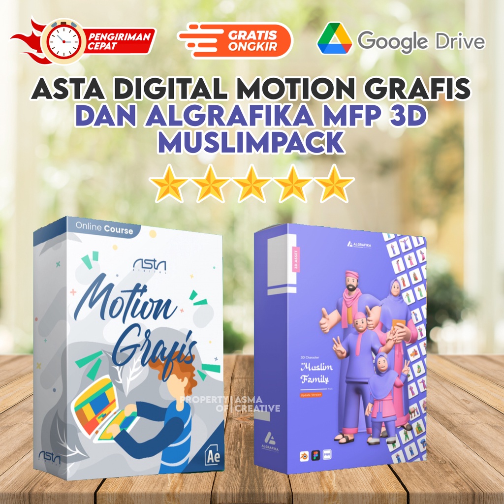 Jual Asta Digital Motion Grafis dan Algrafika MFP 3D Muslimpack