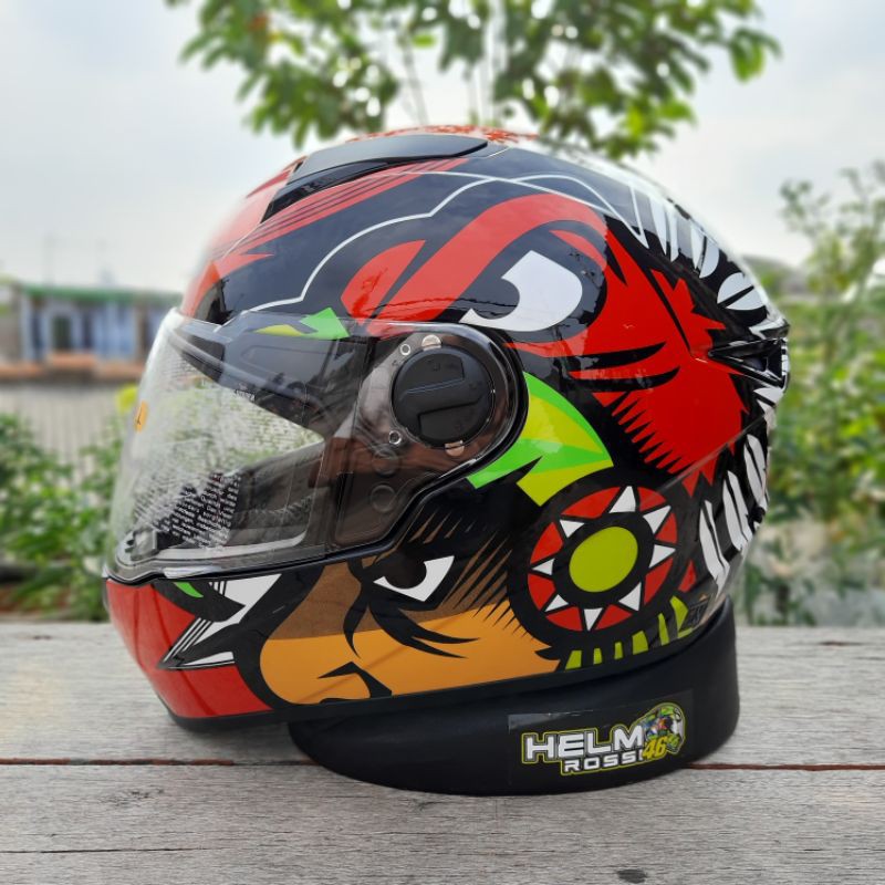 [COD] ZEUS 811 RED BLK MERAH DARUMA AL29 ORIGINAL