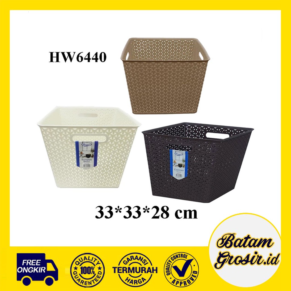 Paling Murah Batamgrosir.id | Keranjang Baju - Tempat Simpan Mainan - Container Cestino Serbaguna Hawaii 6440 KRm8LMHM6B6J5