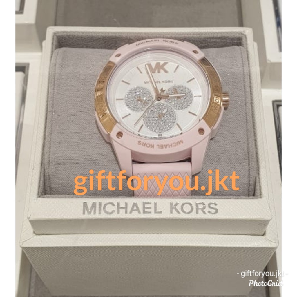 Michael Kors Jam Tangan Wanita Branded Pink Gold Original