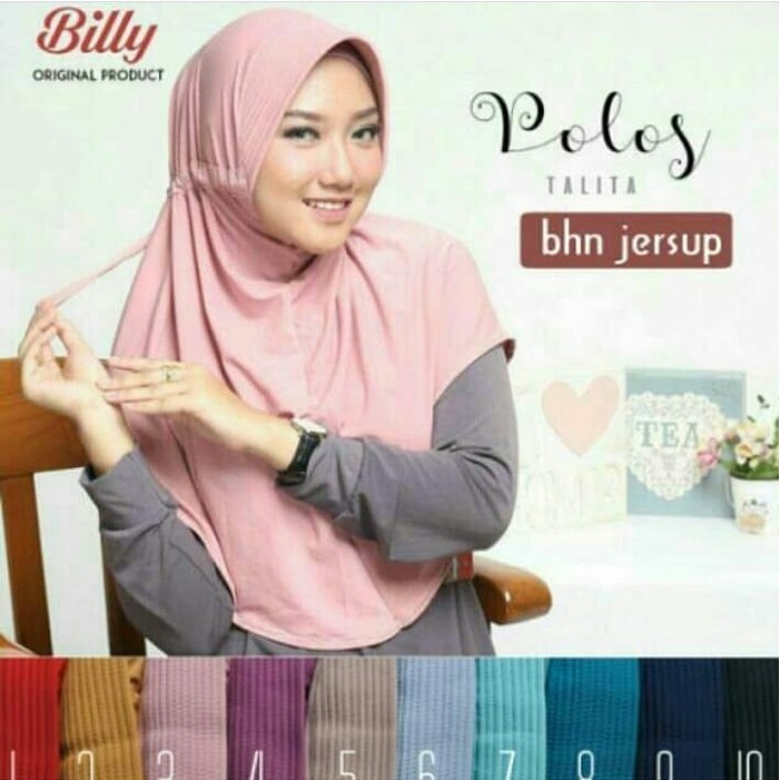 Talita Polos / Talita Serut / Bergo Talita / Talita Hijab Serut Polos