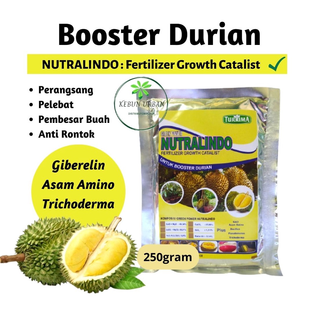 Booster Pupuk Durian Agar Bunga Tidak Rontok, Booster Durian Supaya Suburm Pupuk Durian Cepat Besar 