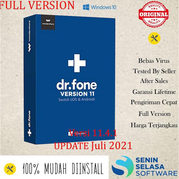 [[BISA COD]] Dr Fone Versi 11: Transfer Data WhatsApp Untuk Android & iOS WIN