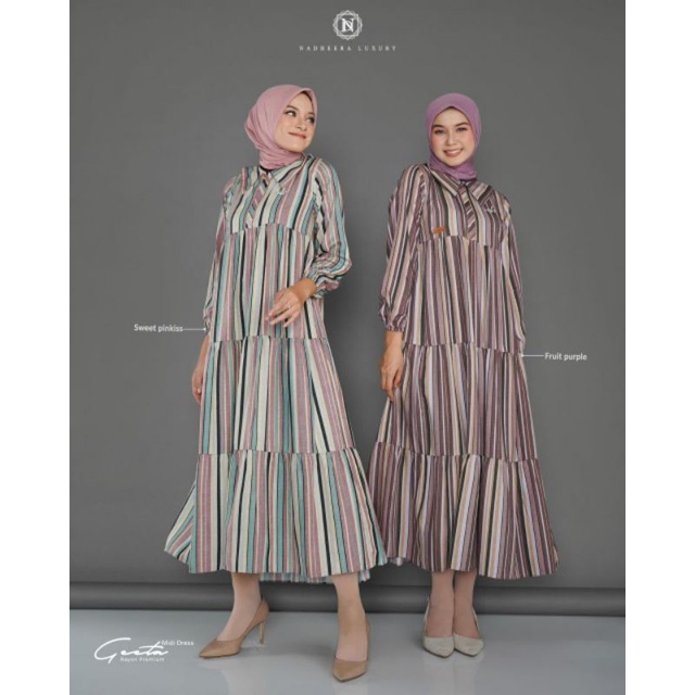 NEWARRIVAL✅ GEETA MIDI DRESS BY NADHEERALUXURY