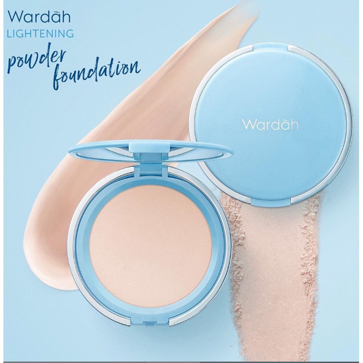 Wardah Lightening Powder Foundation Light Feel 12gr - Powder Foundation Wardah Halal Original BPOM