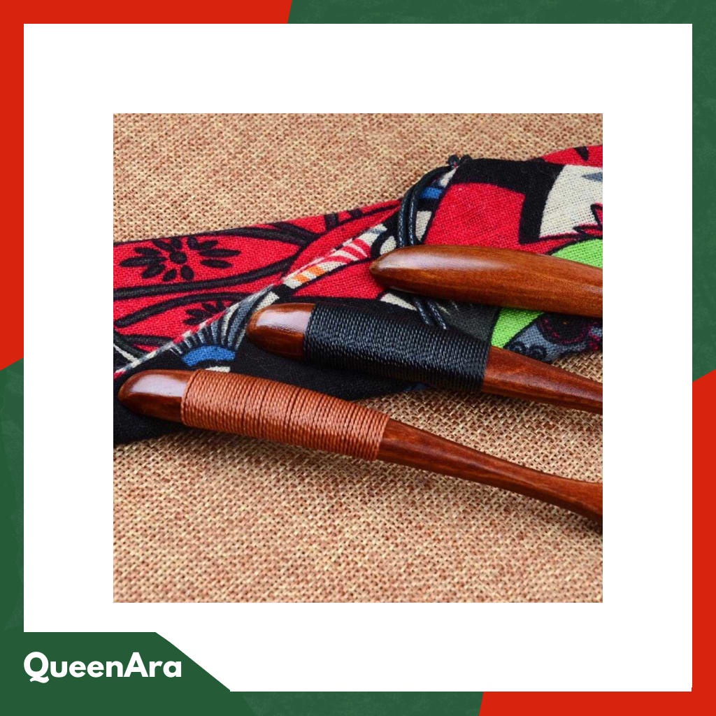 Novelty Sendok Makan Centong Sayur Bahan Kayu Wooden Spoon - RR-20