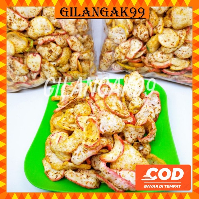 

kerupuk seblak 1 kg kerupuk jablay/kerupuk bantet/krupuk seblak kencur - BARU