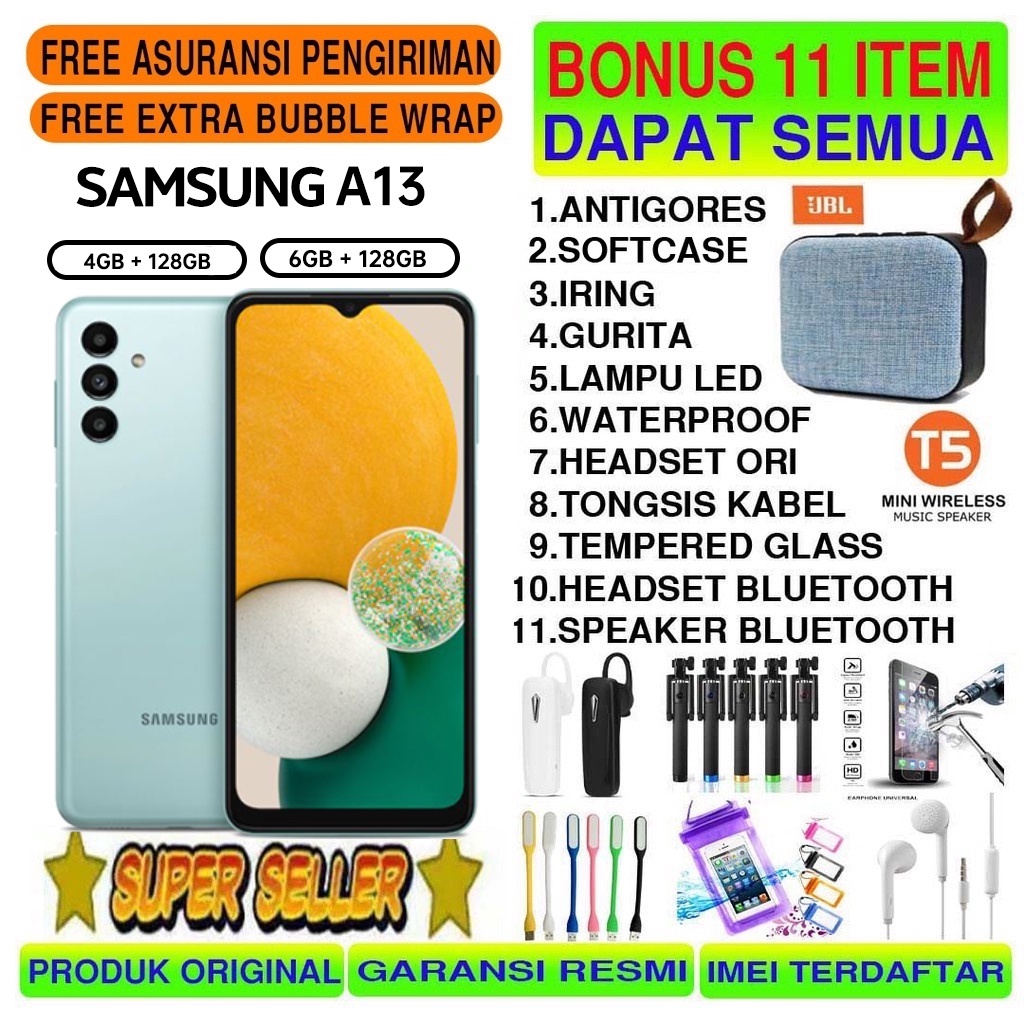 Jual SAMSUNG GALAXY A13 6 128 GB RAM 6GB ROM 128GB 4 128 GB 4GB 128GB 