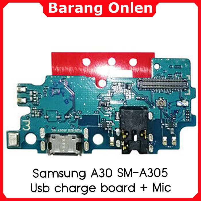 Samsung A30 usb flexible charge konektor cas pcb board mic plugin port