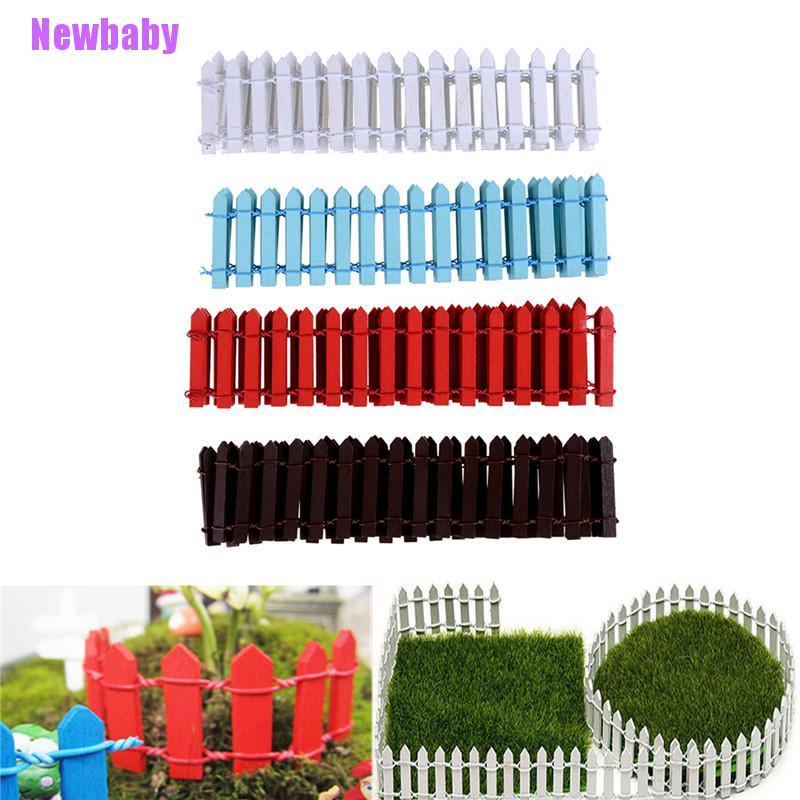 (Newbaby) Miniatur Pagar Kayu Ukuran 100x5cm Untuk Aksesoris Rumah Boneka DIY