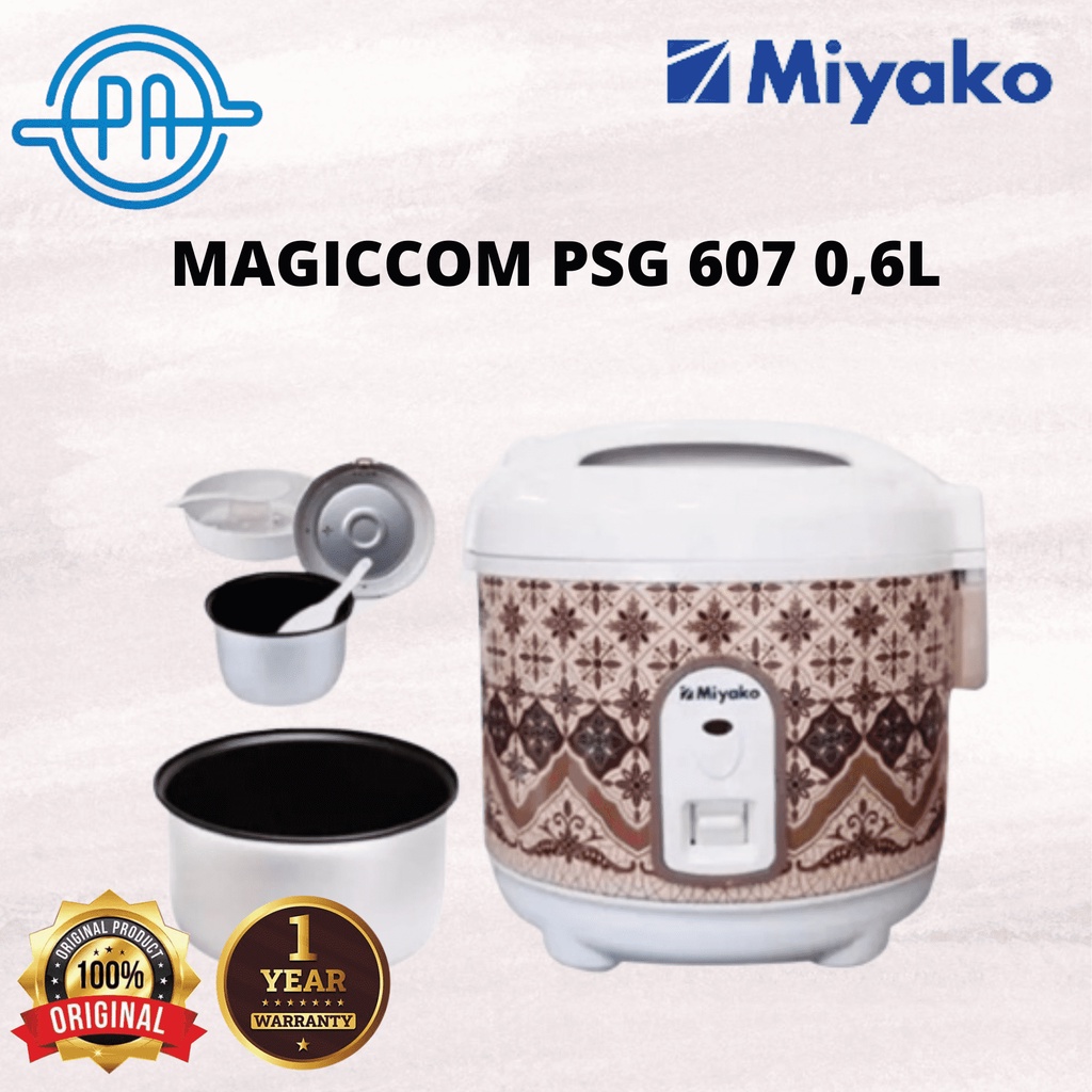 RICE COOKER MIYAKO PSG-607 / PSG 607 MEGICCOM MINI PSG607 0,6 LITER