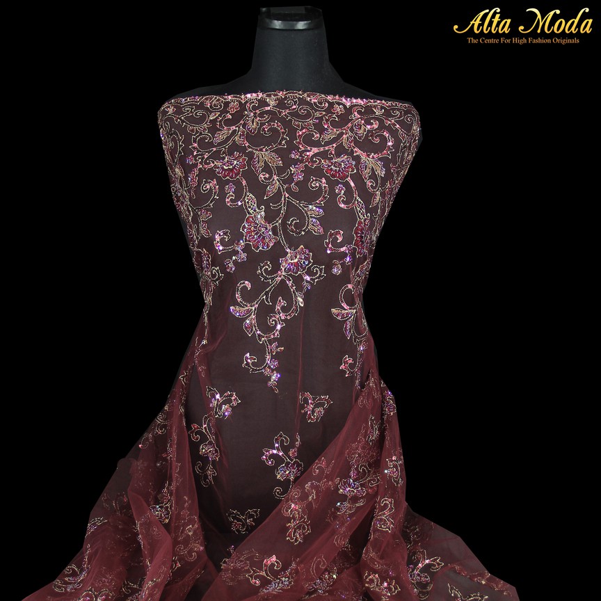 

Alta Moda Tulle Bordir C.Dior Floral Maroon (1Pcs)