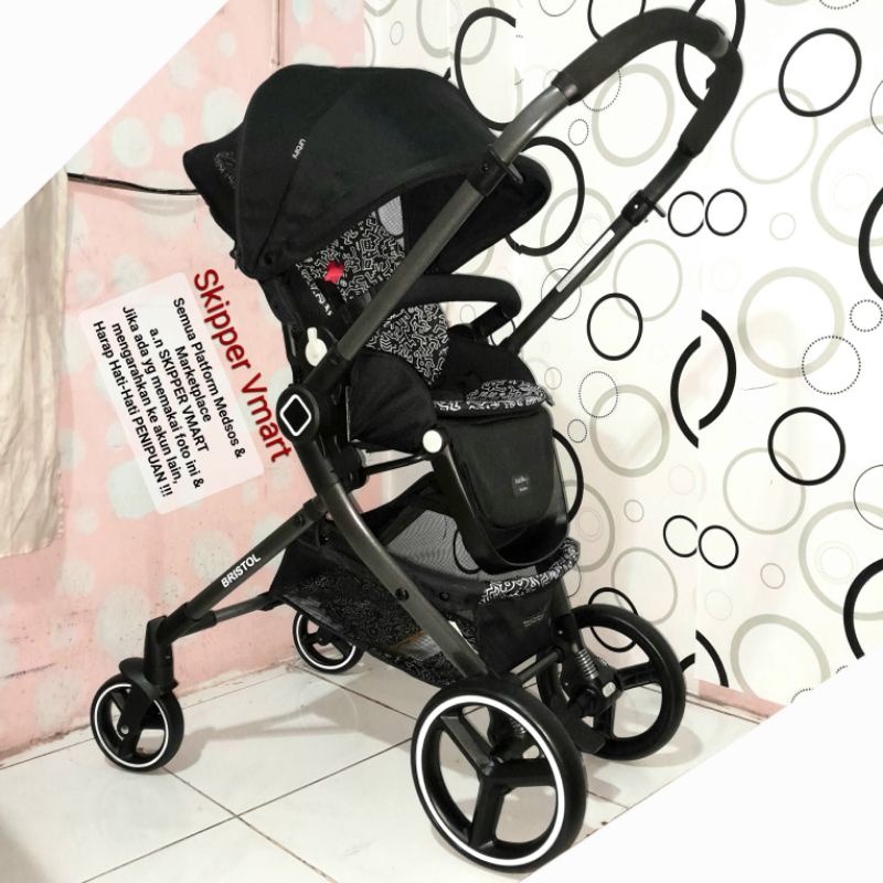 Stroller Stroler Cocolatte Bristol Keith Haring Black Preloved