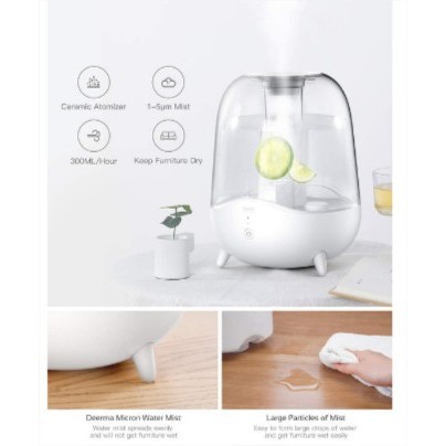 DEERMA F325 AIR HUMIDIFIER TRANSPARENT AROMA DIFFUSER 5L