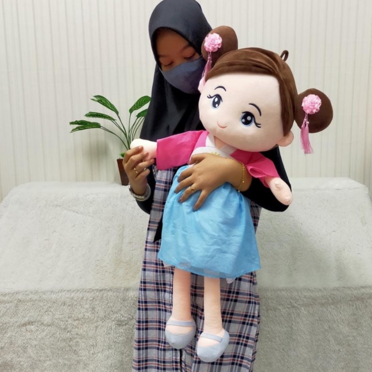 Boneka Cewe Korea Size 20&quot;/90cm/boneka anak perempuan/boneka girl Jumbo/boneka Besar