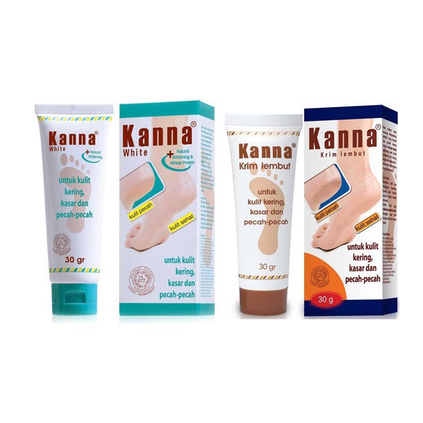 KANNA Soft Cream | Krim Lembut Untuk Kaki | Kanna White Siku Underarm