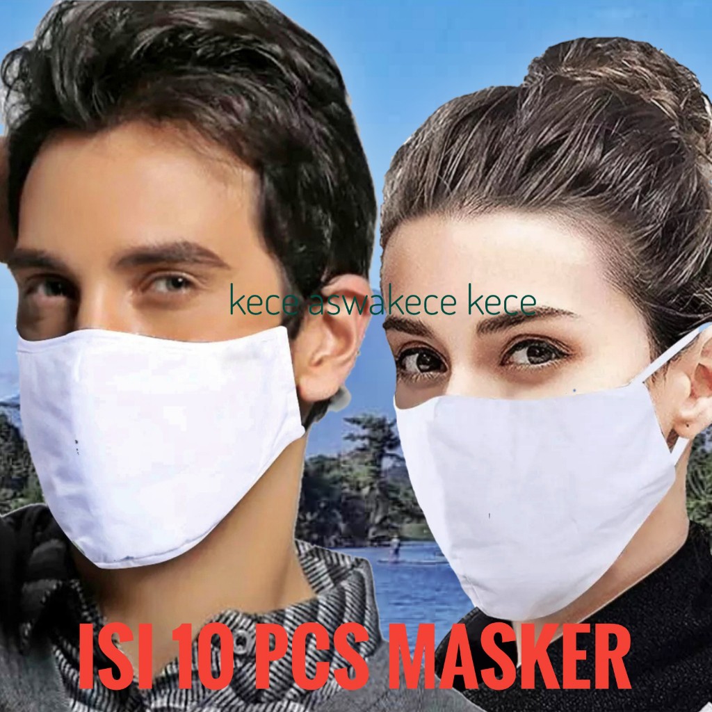 MASKER KAIN NON MEDIS 2 PLY/LAPIS MOTIF || MASKER KAIN EARLOOP WASHABLE (DAPAT DI CUCI)