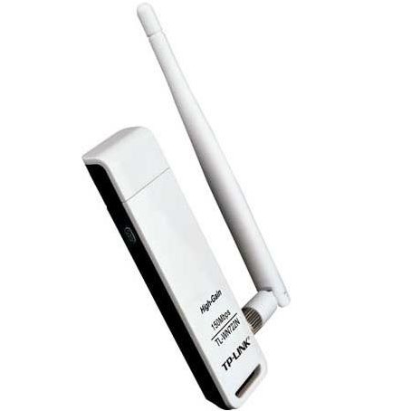 TL-WN722N 150M Wireless Lite-N USB Adapter, Atheros, 2.4GHz, 802.11n, Detachable Antena