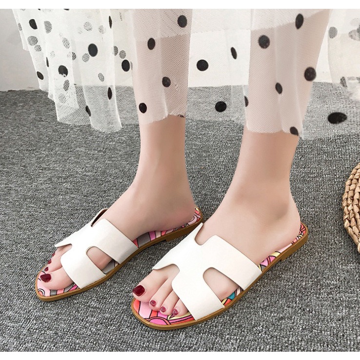 ChubbyGlory SD2210 Bisa COD Sendal sandal pantai slip on simple casual / Korea Women Shoes/ Sandal Flat Wanita / Sandal Wanita Import Termurah Sandal Kekinian Sandal Wanita Terlaris Sandal Kasual Import ringan lentur untuk anak 7 thn sd dewasa