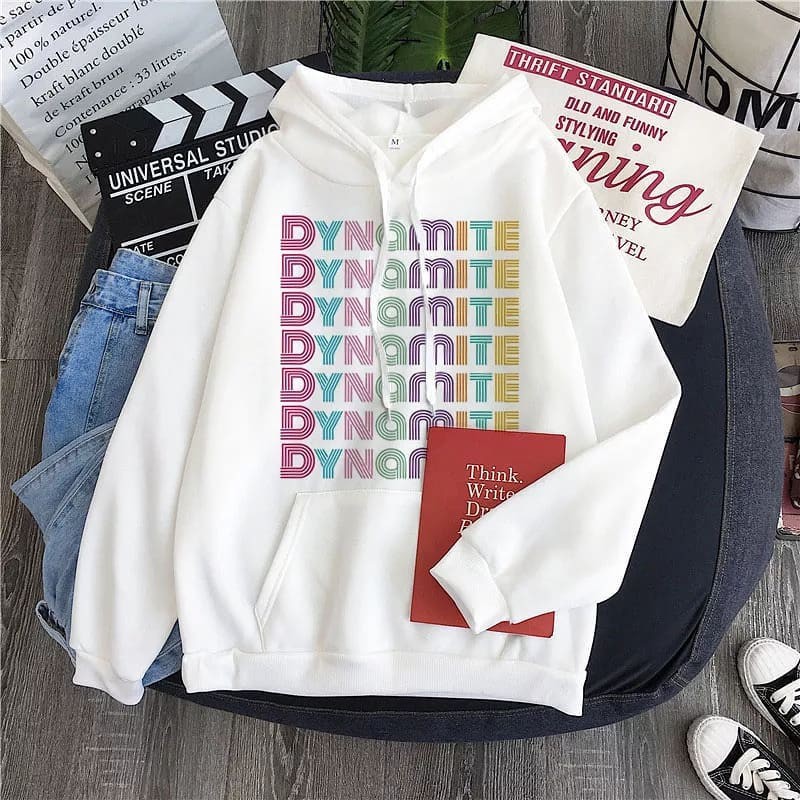 Hoodie Dynamite BTS Korean Style Bahan Flacee