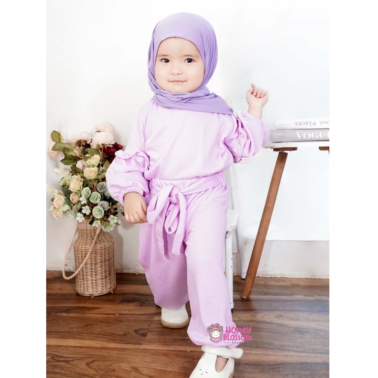 Setelan One Set Anak Perempuan Alika / Setcel Anak 1-5 thn  / Baju One Set