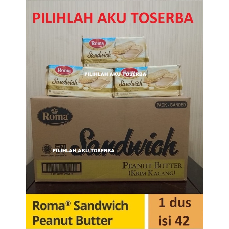 ROMA SANDWICH PEANUT 189 gr - 1 DUS ISI 42 PACK