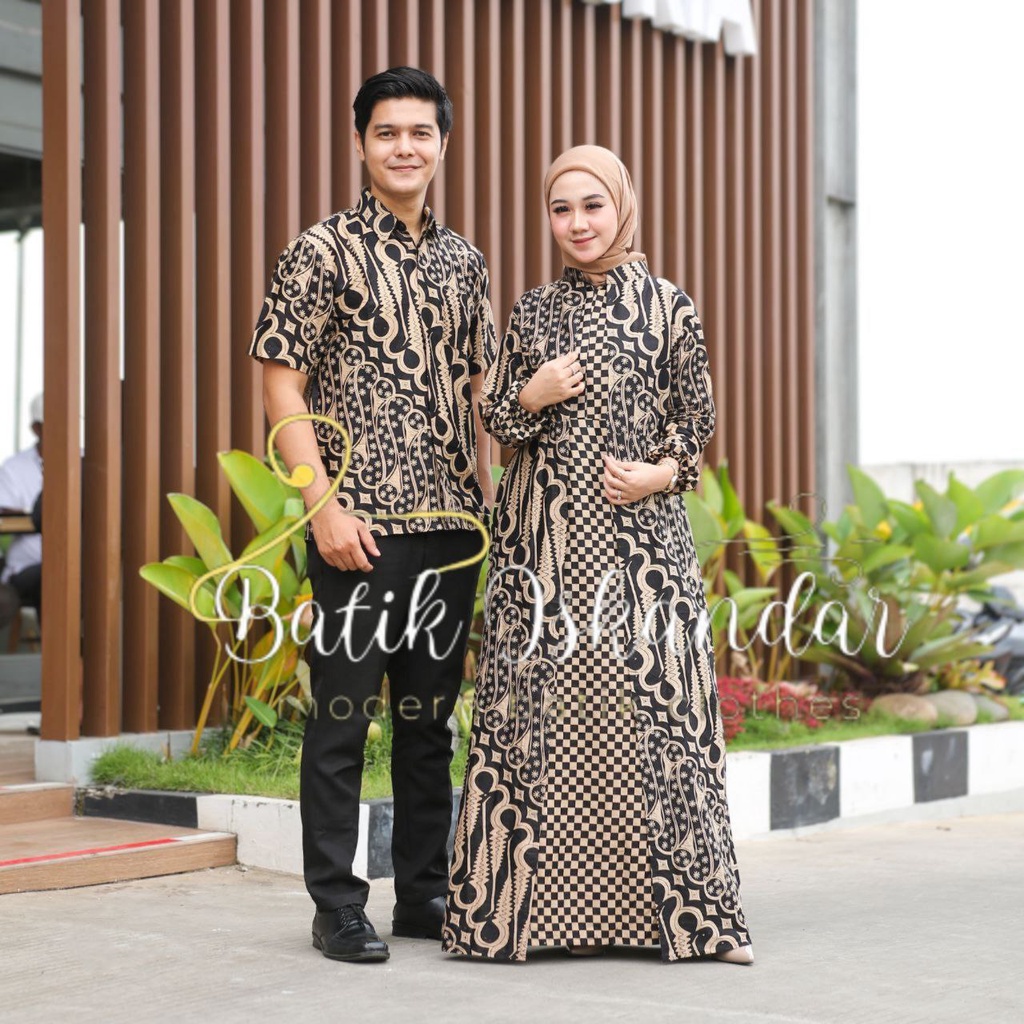 BISA PISAH Batik Couple Keluarga Sania ruffle ori ndoro jowi TERMURAH