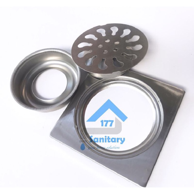Saringan got stainless murah B-floor drain lubang air saringan pembuangan air kamar mandi stenlis drainer strainer anti kecoa tikus/P8