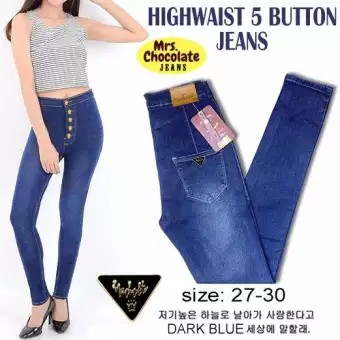 𝐊𝐈𝐑𝐀𝐍𝐈 Celana Highwaist Jeans Wanita Adjustable Non Stret Jeans Highwaist Korean Style