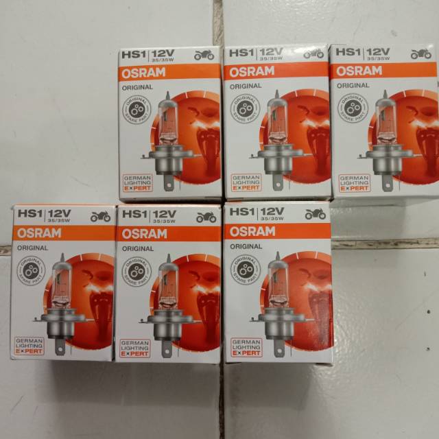 Bohlam Standar Halogen OSRAM HS1 Untuk Motor