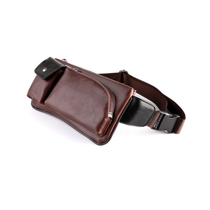 Tas Selempang Pria / Tas Hp Gadget Kulit Keren  - original