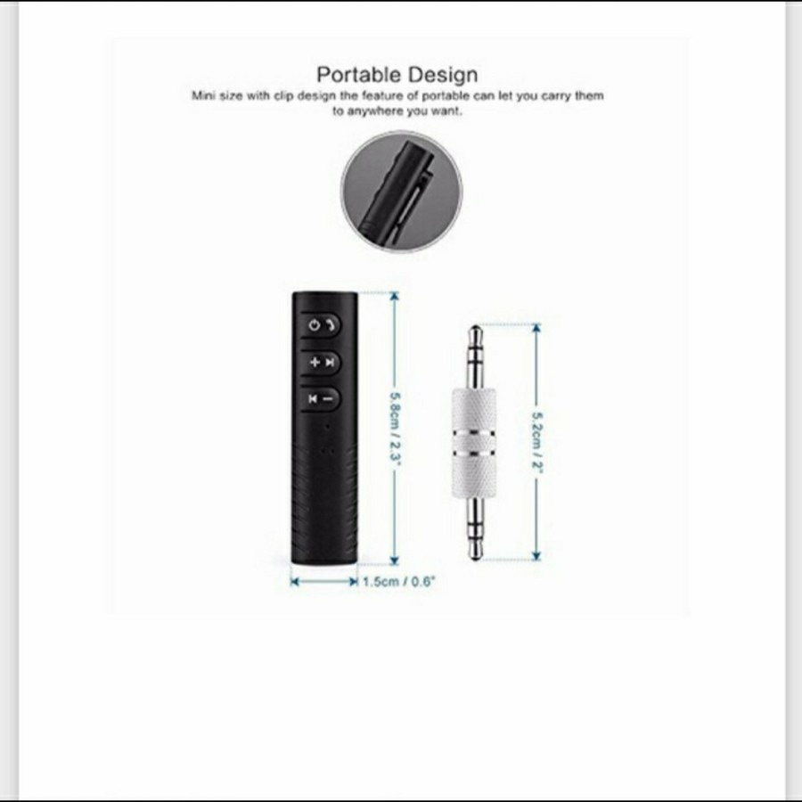 Bluetooth Music Receiver BT450 -Bluetooth Audio Receiver Wireles 3.5mm