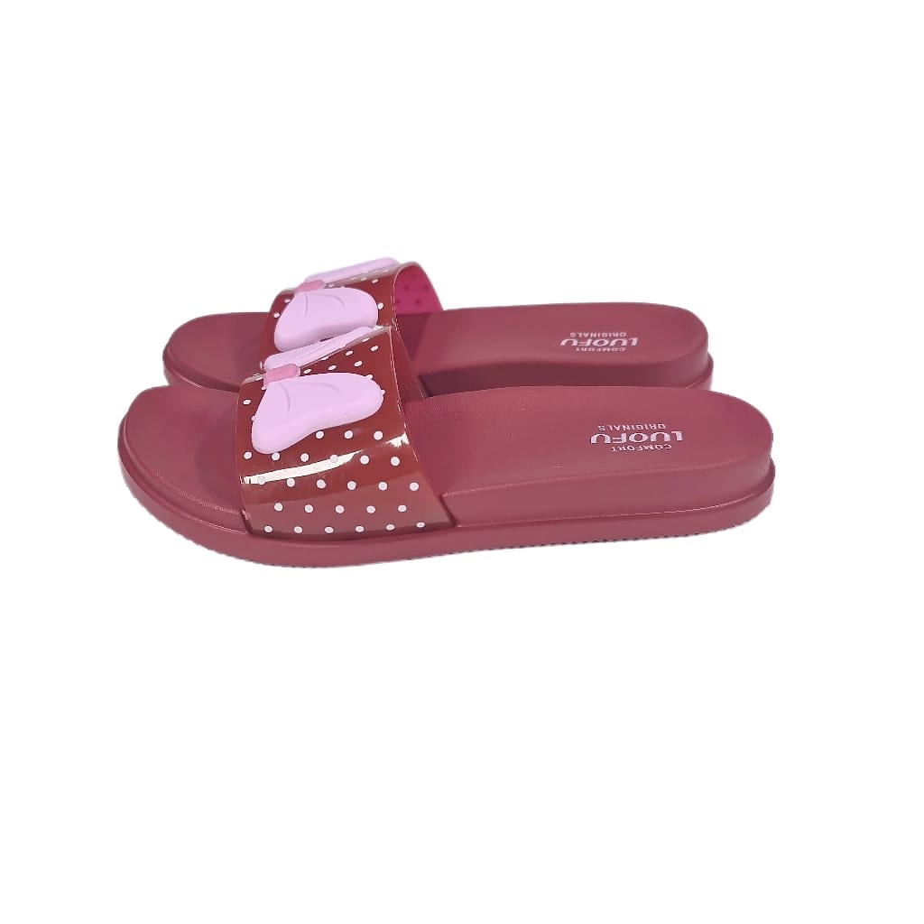 jelly sandal anak cewek luofu karet import sendal selop E7159TF-E118PT