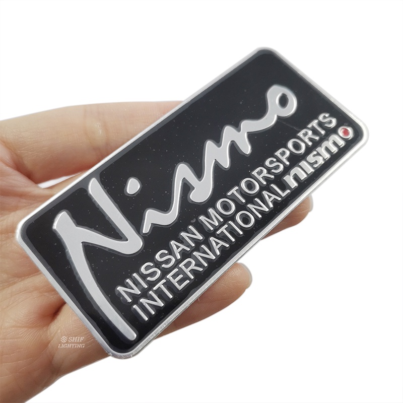 1pc Stiker Emblem Logo NISMO Nissan Bahan Aluminum Untuk Dekorasi Mobil Nissan