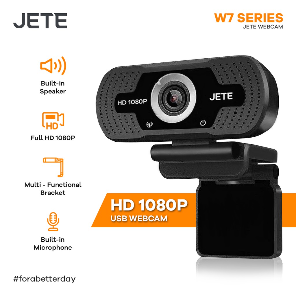 Webcam HD 1080P JETE W7 with Build in Mic - Original