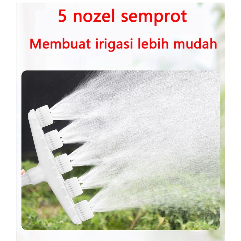 3/4/5/6 Nozzle Sprinkler Air Irigasi Taman Atomisasi Drip Air Sprayer untuk Pertanian Rumput Taman Patio