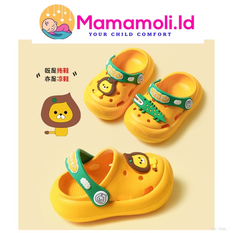 Sandal Anak Anak / Sendal Anak Laki Laki / Sendal Anak Perempuan/ Sandal Karet Model Croc Anak/ Sandal Slip On Karet Anak/ Sandal Slip On Anak Pengikat Kaki/ Sandal Anak EVA/ Sendal Crayon Anak/ Kids Sandal / Kids Flip Flop/ Kids EVA Rubber Shoes