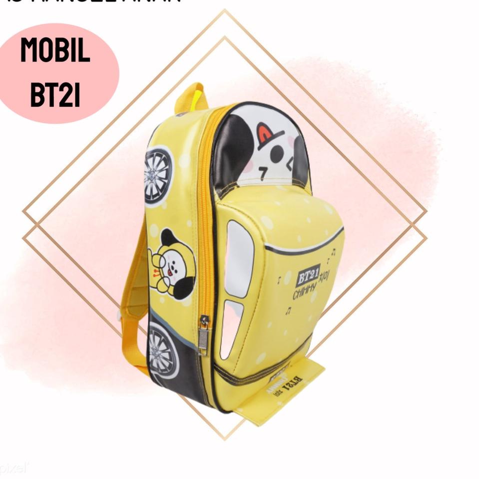 [dijual]⭐ Tas Ransel Sekolah Anak BT21/Tas Ransel Sekolah Mobil BT21/Tas Ransel Sekolah PAUD/Tas BT2