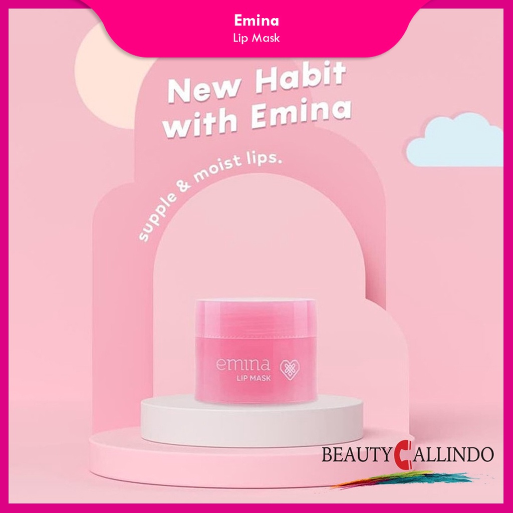 Emina Lip Mask 9gr - Masker Bibir Perawatan Bibir