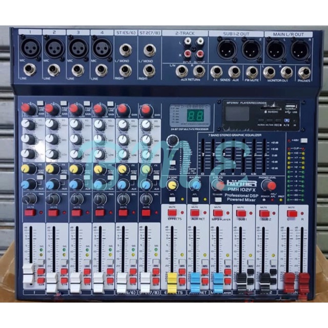 POWER MIXER HAYMER PMH102FX/PMH 102FX 8CH USB-BLUETOOTH ORIGINAL