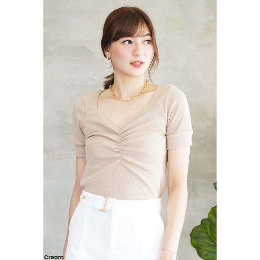 Atasan Wanita Knit Lays Top - blouse wanita